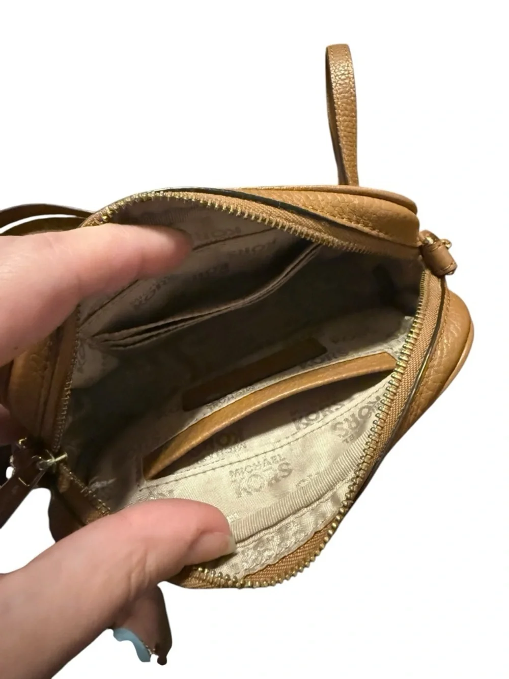 Michael Kors Tan Leather Crossbody Bag